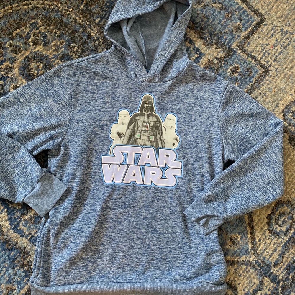 Star Wars kids youth large blue hoodie